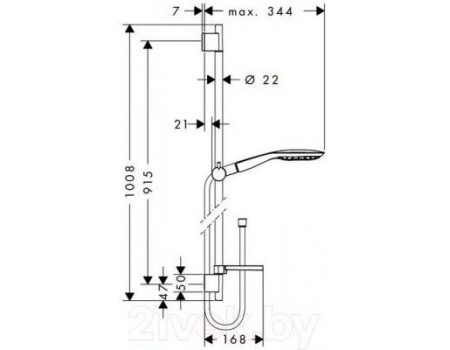 Душевой гарнитур Hansgrohe Raindance Select 27857000