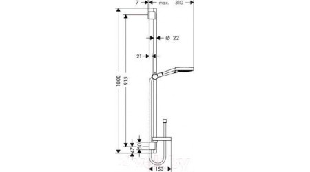 Душевой гарнитур Hansgrohe Raindance Select S 120 26631400