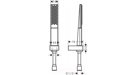 Душевой гарнитур Hansgrohe Rainfinity 26856000