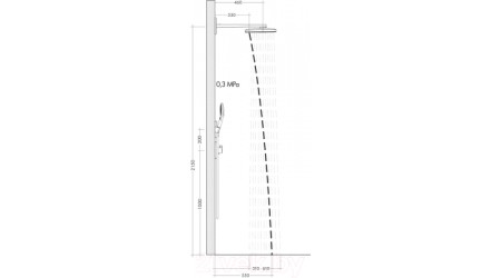 Верхний душ Hansgrohe Rainmaker Select 460 2jet 24005400