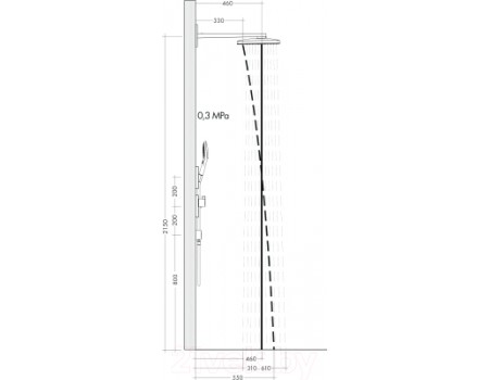 Верхний душ Hansgrohe Rainmaker Select 460 3jet 24007400
