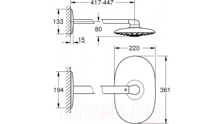 Верхний душ GROHE Rainshower 26254000