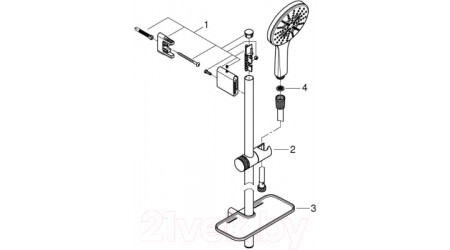 Душевой гарнитур GROHE Rainshower 26575000