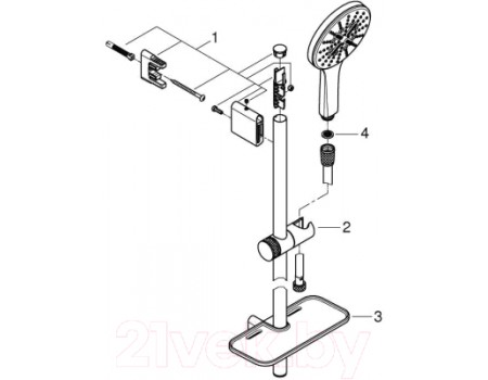 Душевой гарнитур GROHE Rainshower 26575000