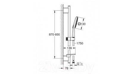 Душевой гарнитур GROHE Rainshower 26587LS0