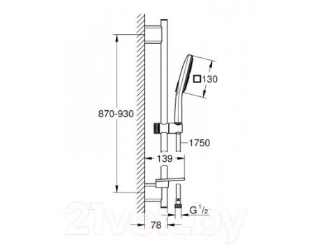 Душевой гарнитур GROHE Rainshower 26587LS0