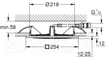 Верхний душ GROHE Rainshower F-Series 27467000