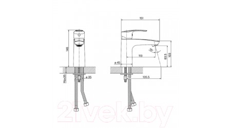 Смеситель Iddis Ray RAYWT00I01 