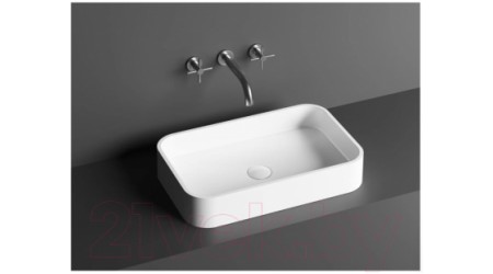 Умывальник Umy Home Rea 54 / UM20221RF (U-Solid, матовый черный)