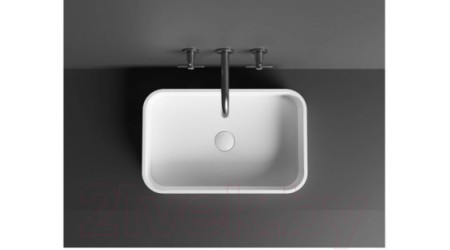 Умывальник Umy Home Rea 54 / UM20221RF (U-Solid, матовый черный)