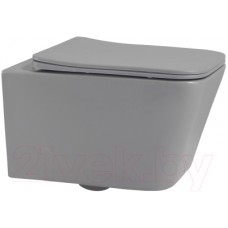 Унитаз подвесной Abber Rechteck AC1201MG (серый матовый)