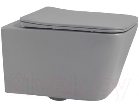 Унитаз подвесной Abber Rechteck AC1201MG (серый матовый)