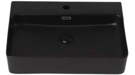 Умывальник Abber Rechteck AC2201MB (черный матовый)