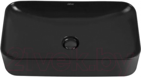 Умывальник Abber Rechteck AC2204MB (черный матовый)