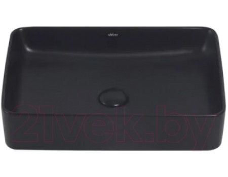Умывальник Abber Rechteck AC2207MB (черный матовый)