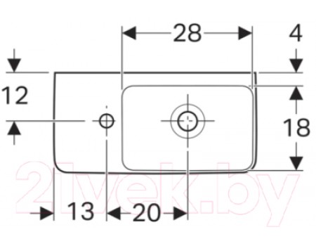 Умывальник Geberit Renova 50x25 (276350-000)