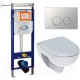Унитаз подвесной с инсталляцией Geberit Renova T54 Rimfree 500.801.00.1 + 10.702.45B.02.19
