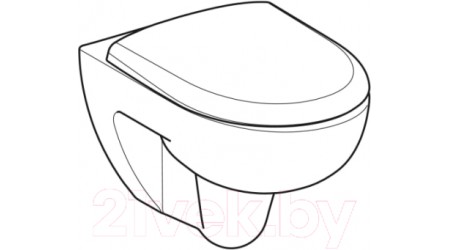 Унитаз подвесной с инсталляцией Geberit Renova T54 Rimfree 500.801.00.1 + 10.702.45B.02.19