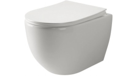 Унитаз подвесной Ceramica Nova Rimless CN1805 (с крепежом и сидением)
