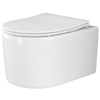 Унитаз подвесной Ceramica Nova Rimless CN3003 (с крепежом и сидением)