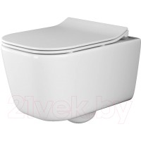 Унитаз подвесной Ceramica Nova Rimless CN3005 (с крепежом и сидением)