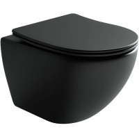 Унитаз подвесной Ceramica Nova Rimless CN4002MB (с крепежом и сидением)