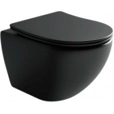 Унитаз подвесной Ceramica Nova Rimless CN4002MB (с крепежом и сидением)