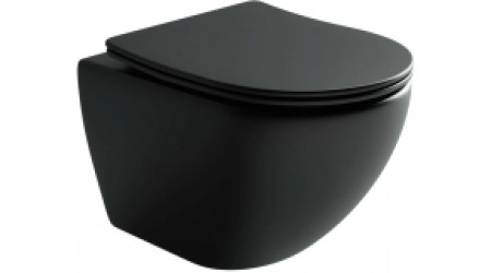 Унитаз подвесной Ceramica Nova Rimless CN4002MB (с крепежом и сидением)