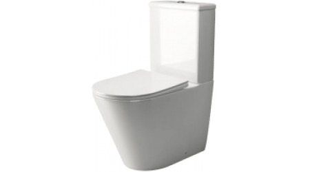 Унитаз напольный Ceramica Nova Rimless HighLight CN1802 (с сидением и крышкой дюропласт)