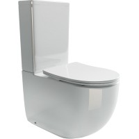 Унитаз напольный Ceramica Nova Rimless Metropol CN4001 (с сидением и крышкой, дюропласт)