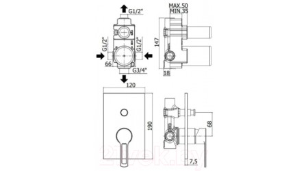 Смеситель Paffoni Ringo RIN015NO/M 