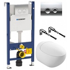 Унитаз подвесной с инсталляцией Sanita Luxe Ringo RNGSLWH0104 + 458.124.21.1