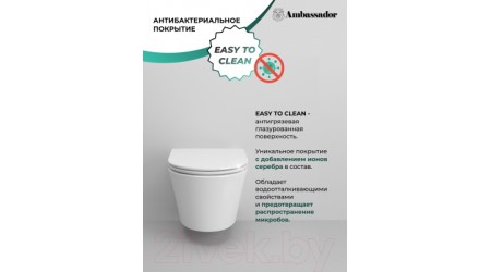 Унитаз подвесной Ambassador Ritz / 233K19003RS