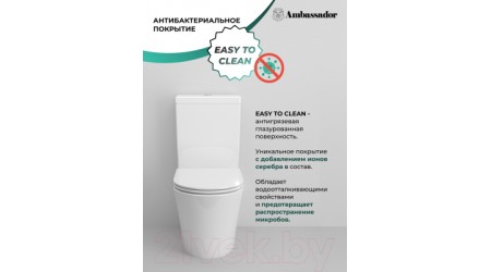 Унитаз напольный Ambassador Ritz / 237K19001RS (с сиденьем)