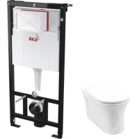 Унитаз подвесной с инсталляцией Aquanet Roll-W 210766 + AM101/1120