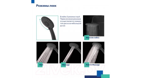 Душевая система Milardo Rora RORBL4FM06