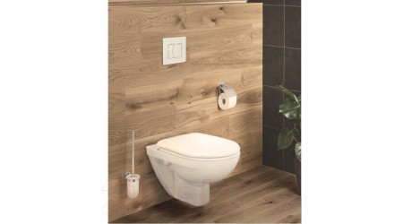 Унитаз подвесной с инсталляцией Rosa Элеганс с сидением (белый)