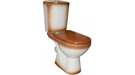 Унитаз напольный Rosa Комфорт (коричневый)