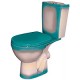 Унитаз напольный Rosa Рио (зеленый)