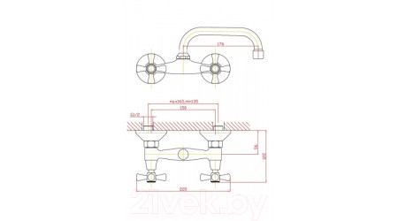 Смеситель Zollen Rostock RO12421041 