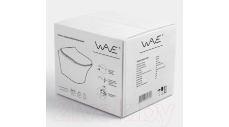 Унитаз подвесной White Wave Round (белый глянец)