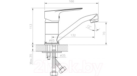 Смеситель Rossinka Silvermix RS27-22 