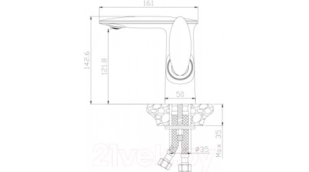 Смеситель Rossinka Silvermix RS30-11W 