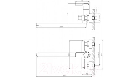 Смеситель Rossinka Silvermix RS50-32 