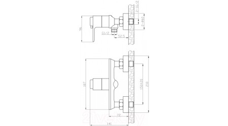 Смеситель Rossinka Silvermix RS50-41 