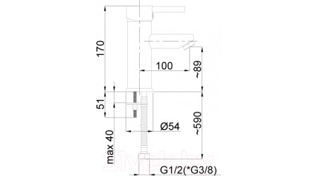 Смеситель Rubineta Ultra-18 