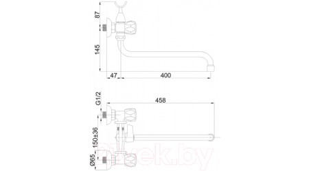 Смеситель Rubineta Rubin R-1 Globo/K 40 / R14K02 