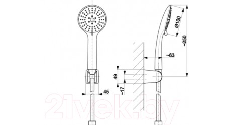 Душевой гарнитур Armatura Rumba Moza 841-220-81