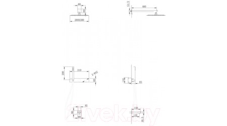 Душевая система Abber Rund AF8717NG (никель)