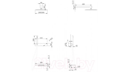 Душевая система Abber Rund AF8750B (черный матовый)